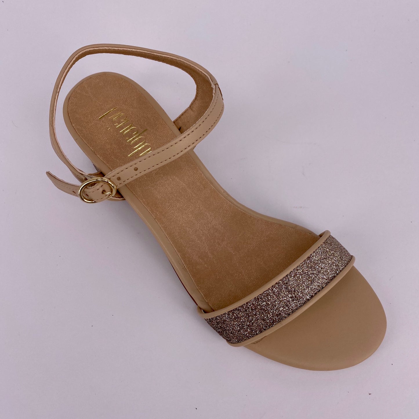Sandalo cappuccino tacco 4 cm Penelope Milano