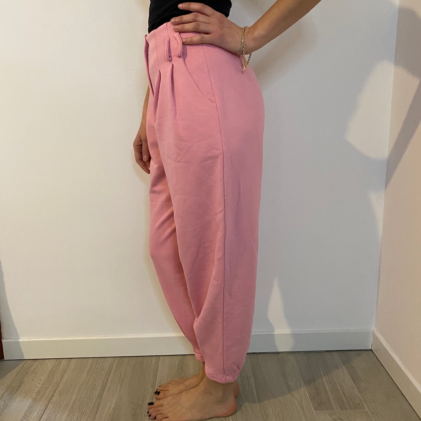 Pantaloni a vita alta rosa acceso Penelope Milano
