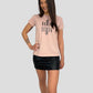 T-shirt mirror rosa antico