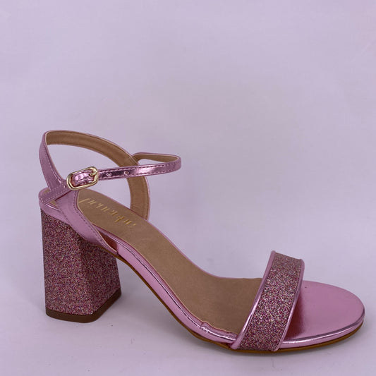 Sandalo tacco 8 cm old pink Penelope Milano